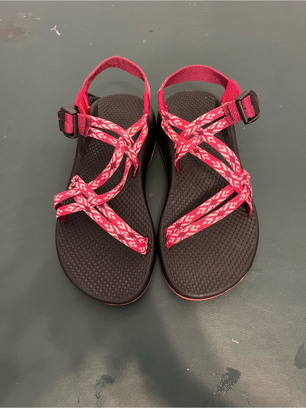 Chaco women’s size 6 sandals pink and black